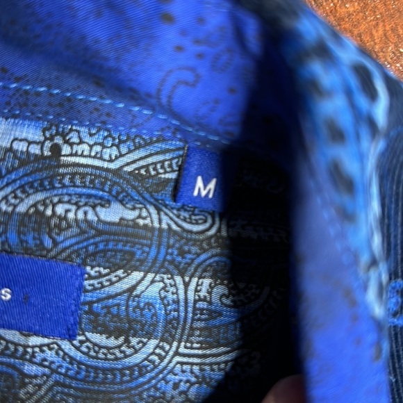 NWT Georg  Roth Los Angeles Men's Classic blue corduroy button down shirt - Picture 7 of 12